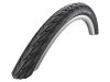 SCHWALBE Fahrradreifen Delta Cruiser HS 431 24 Zoll | ETRTO: 37-540 | Draht | TwinSkin | schwarz / weiß