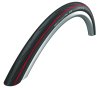 SCHWALBE Fahrradreifen Lugano II HS 471 28 Zoll | ETRTO: 25-622 | Draht | LiteSkin | SiC / Silica | rot Stripes