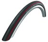 SCHWALBE Fahrradreifen Lugano II HS 471 28 Zoll | ETRTO: 25-622 | Falt | LiteSkin | SiC / Silica | rot Stripes