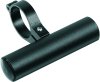 ERGOTEC Lenkeradapter für Computer / Licht schwarz sandgestrahlt | Durchmesser: 31,8 mm | für Lenkerklemmdurchmesser 31,8 mm