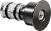 ERGOTEC Lenkeradapter für Rückspiegel schwarz matt | Durchmesser: 16,8 - 19,8 mm | für Innendurchmesser 16,2-19,8 mm